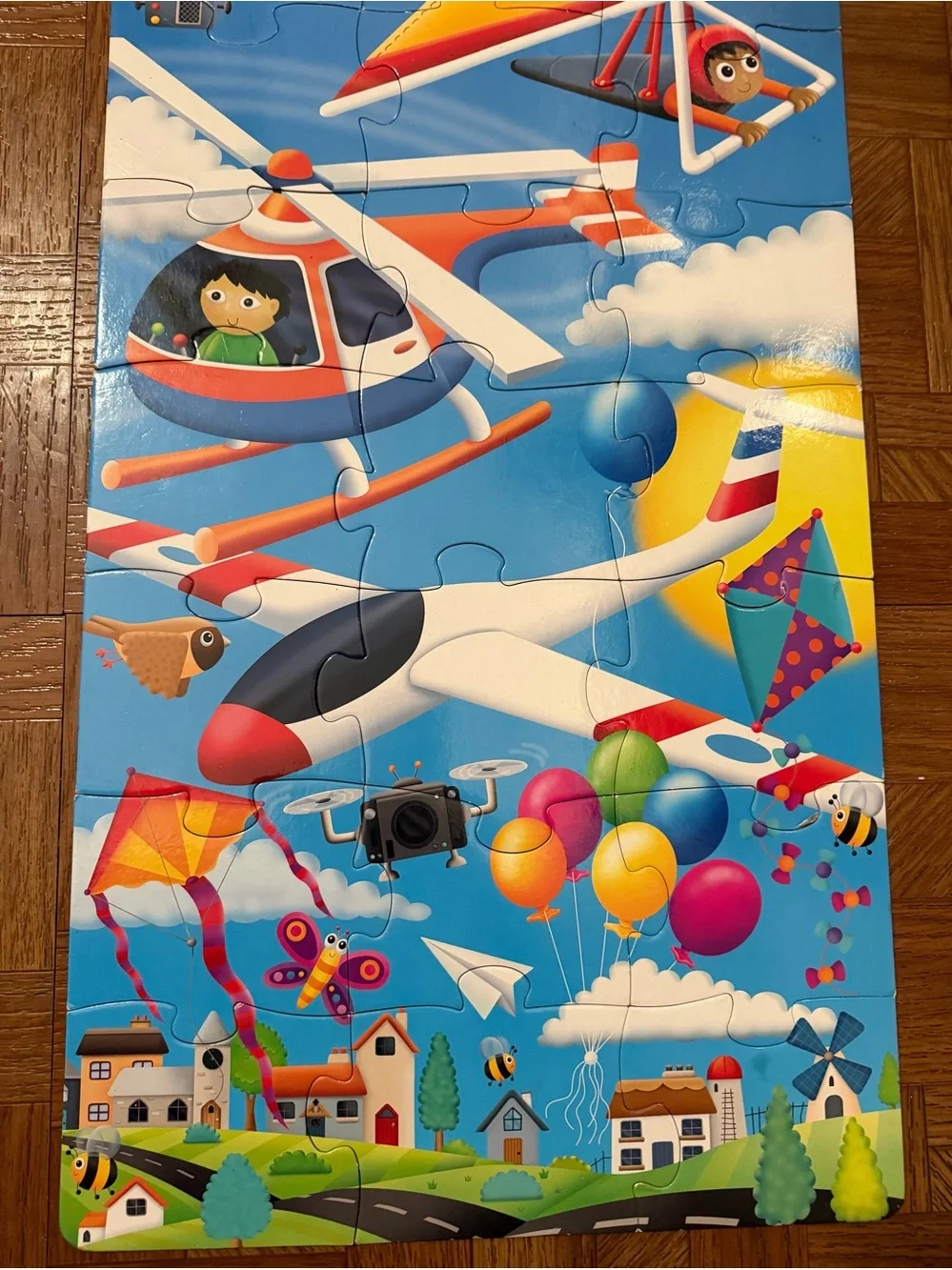 The Learning Journey Up in the Air Kids 5 Foot Tall Puzzle 50+ Pieces 3-6 years
